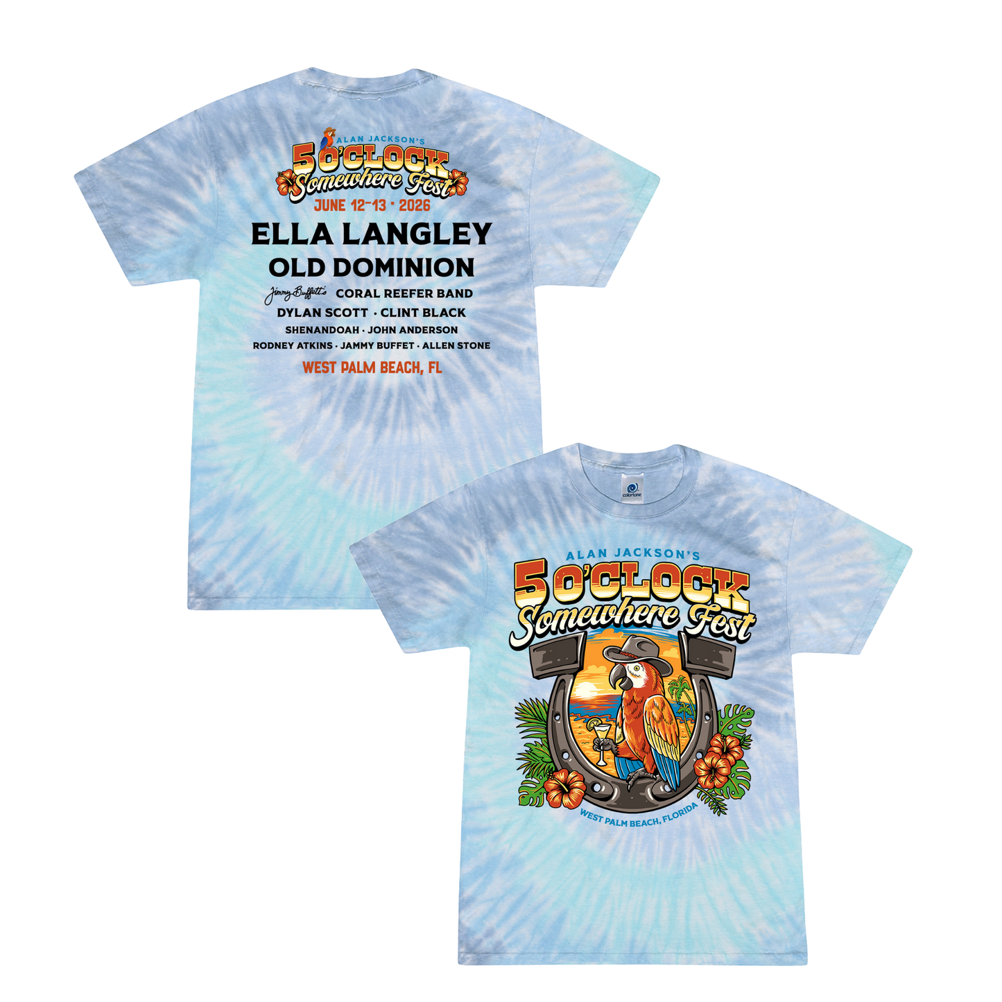 Tie-Dye Pete the Parrot Tee
