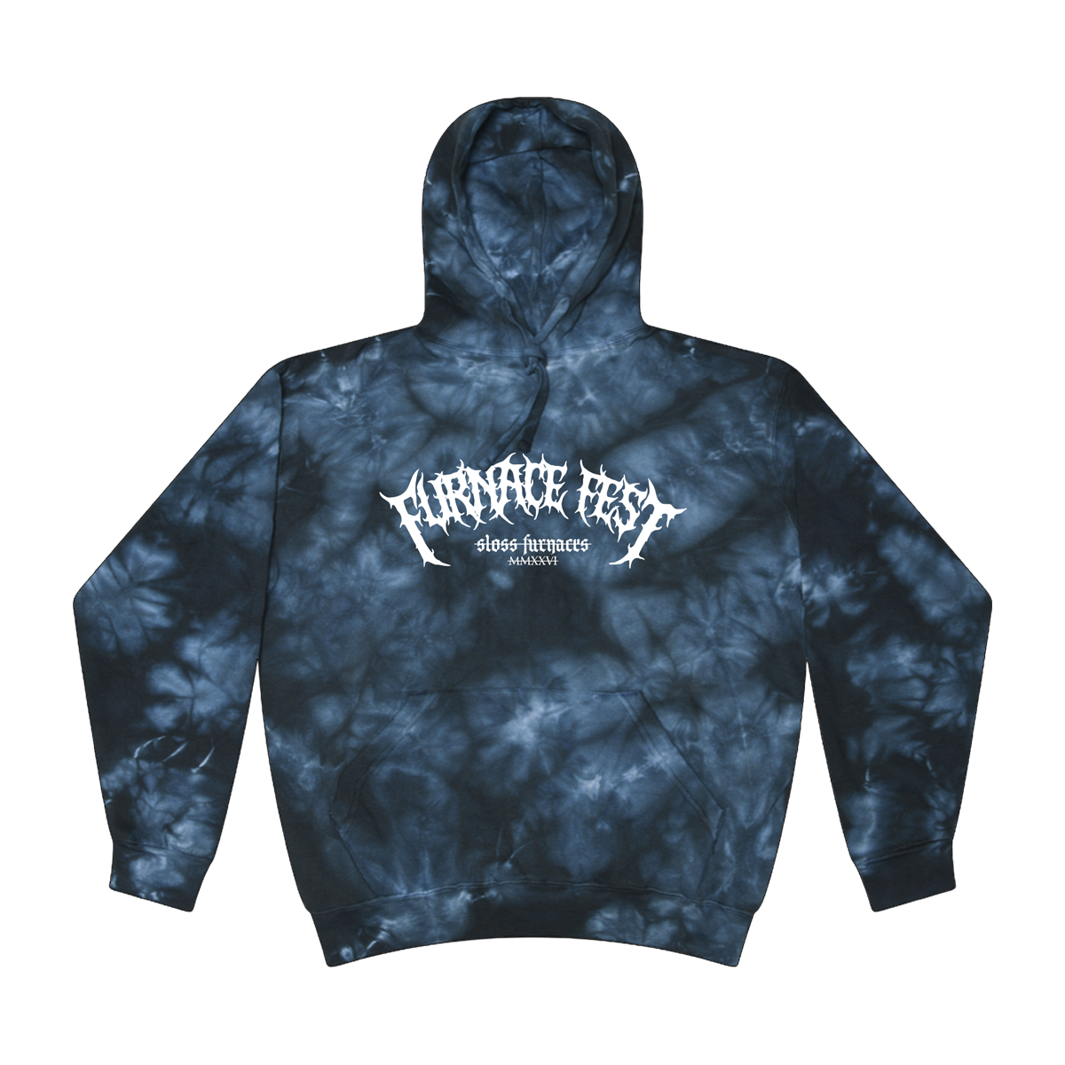 Metal Logo Tie-Dye Hoodie