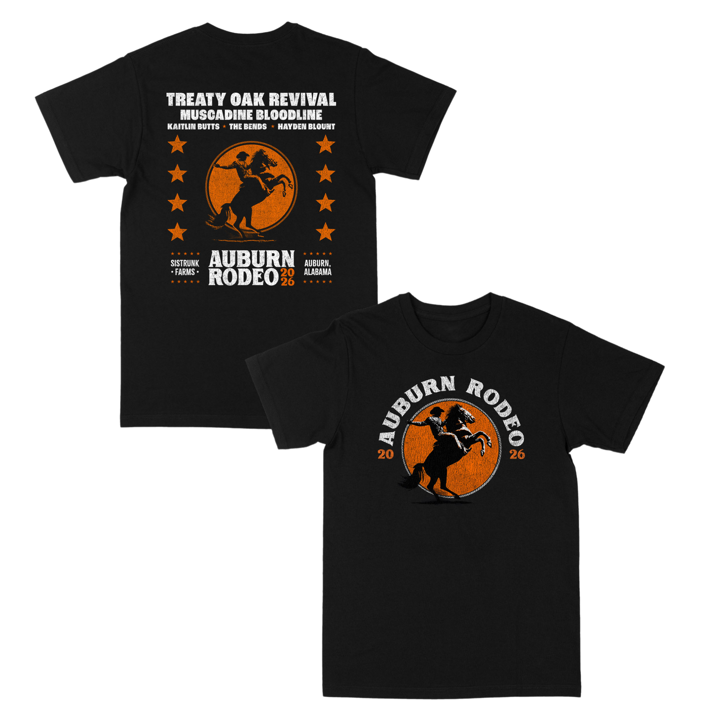 Auburn Rodeo Black Tee