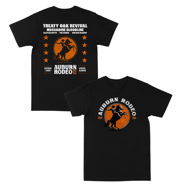 Auburn Rodeo Black Tee