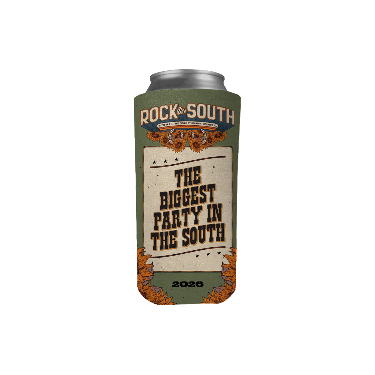 Rock the South Tallboy Koozie