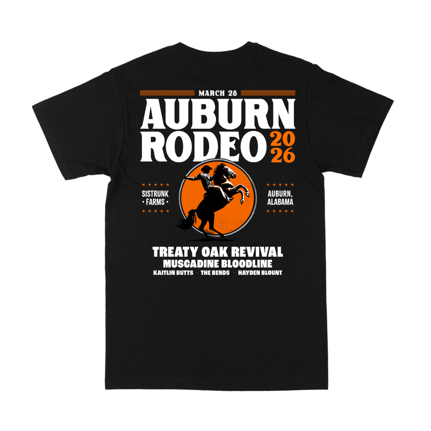 Auburn Rodeo Black Tee