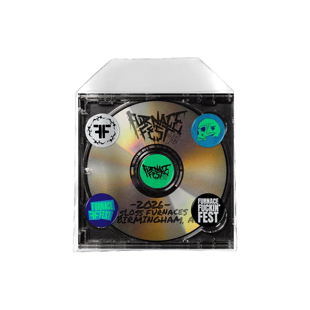 CD Case Button Pack